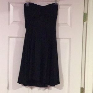 Planet gold strapless black dress